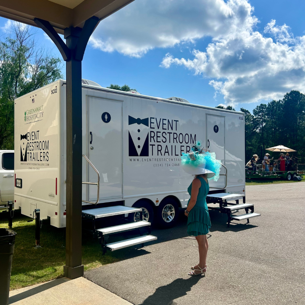 8 Stall Event Restroom Trailer at StoryBook Farms Derby Day