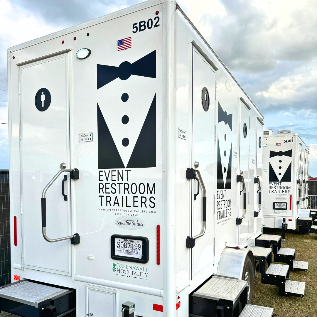 Event Restroom Services - 4 Stall Event Trailer at Festival